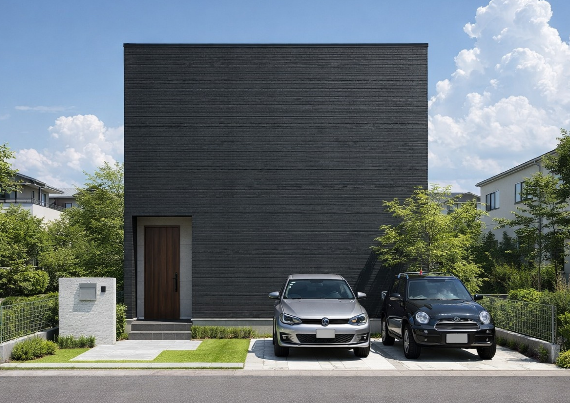 STANDRD ボックス型モダンの外観(2階建て)